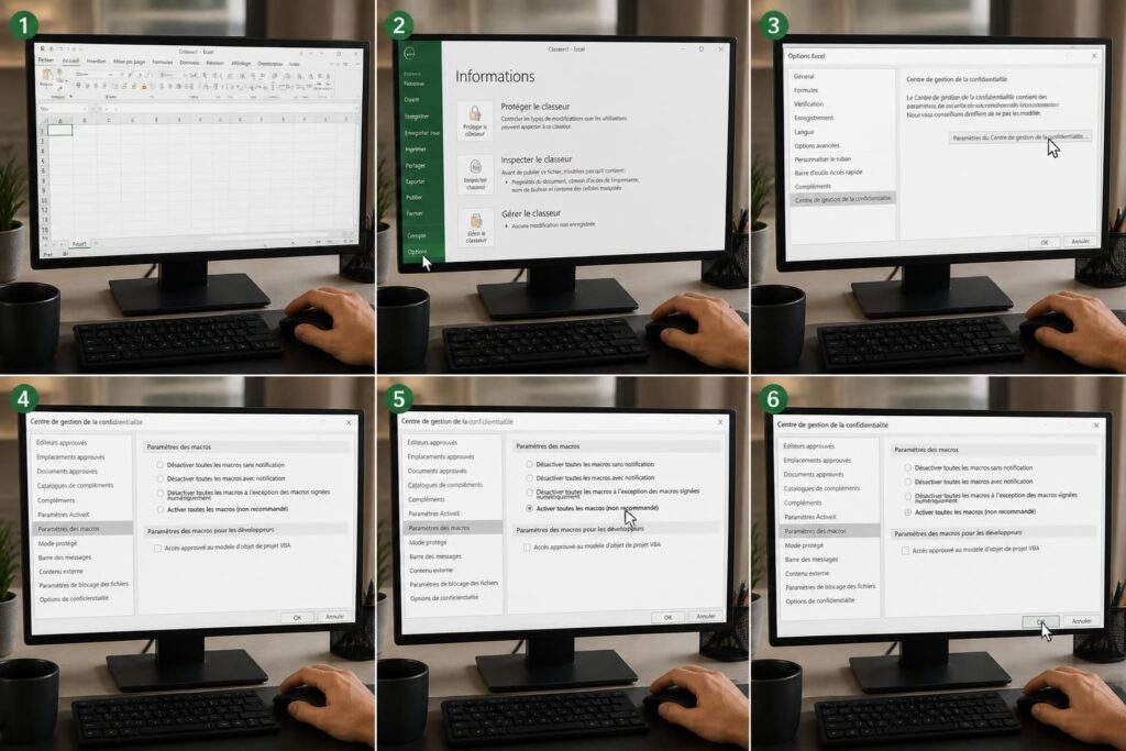 découvrez comment activer les macros dans excel grâce à notre guide complet étape par étape, pour optimiser vos feuilles de calcul en toute simplicité.